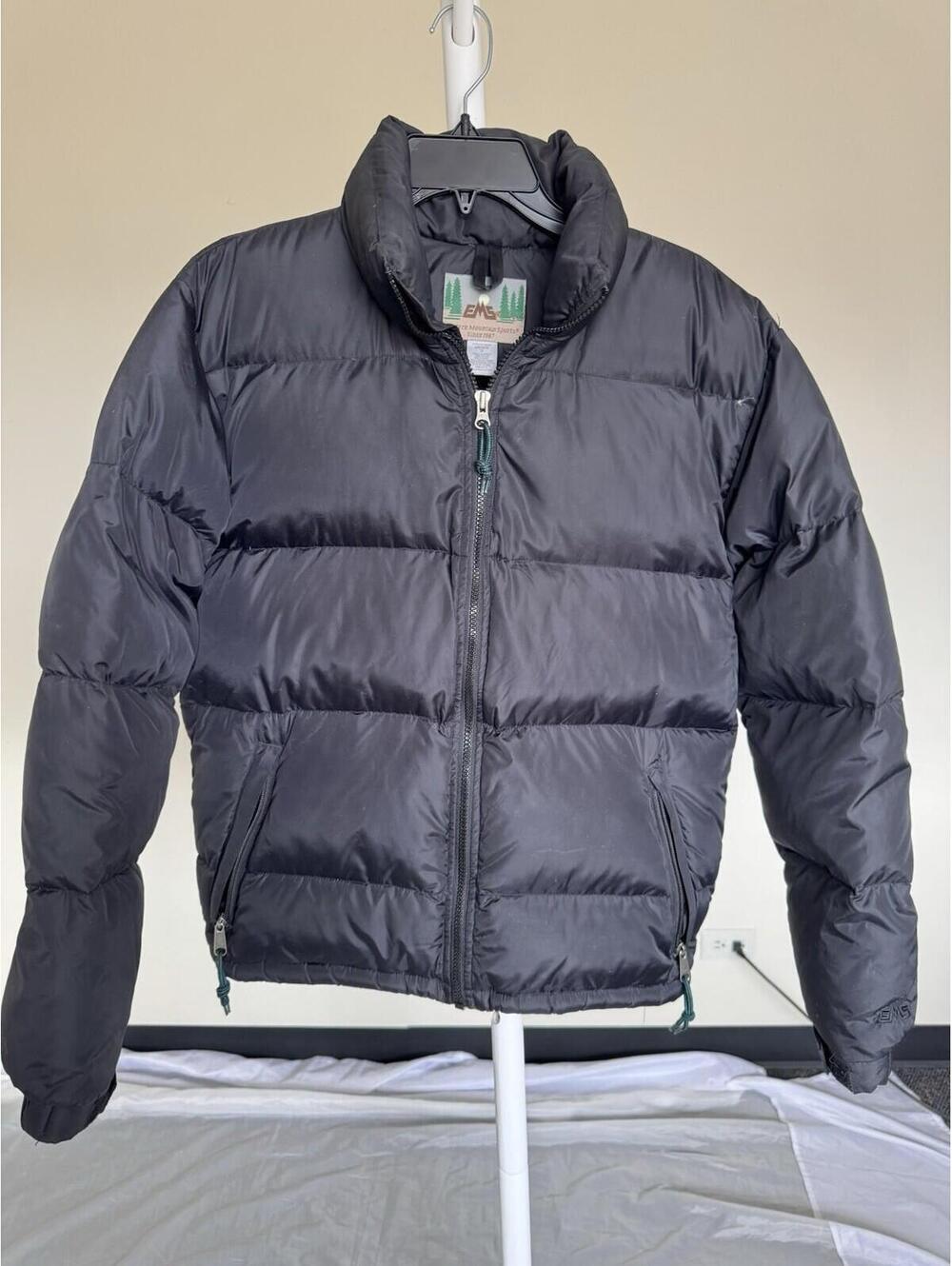 EMS Black Goose Down Puffer Jacket Men’s Sz S